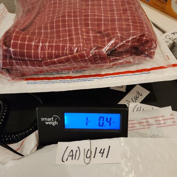 DENIM & COMPANY Red Yellow Plaid Flannel Shacket zip up, Mens medium - Picture 11 of 11